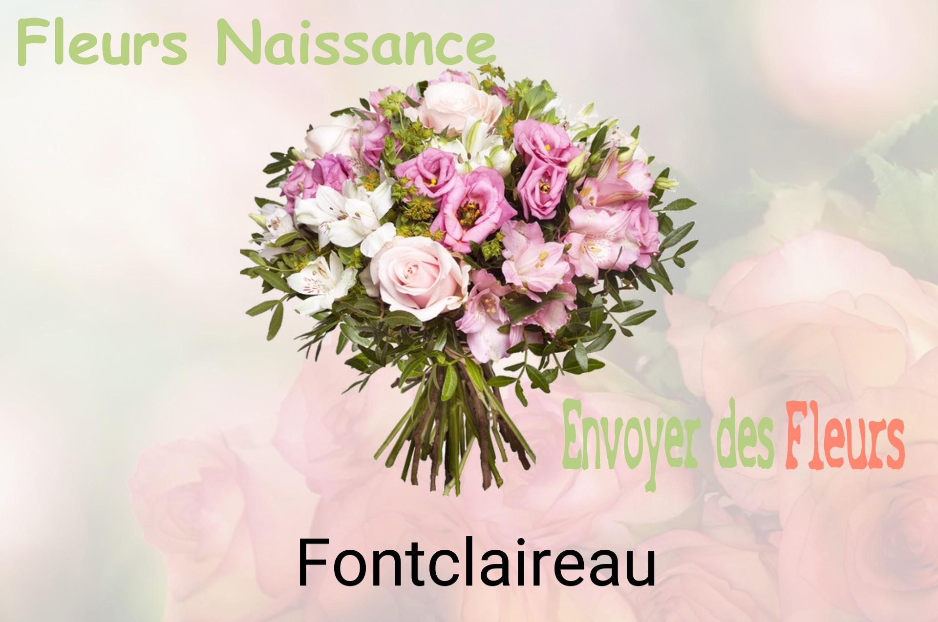 Bouquet de fleurs de naissance livré à Fontclaireau